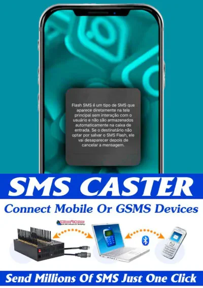 SMS Caster – Único Que envia SMS Flash - Oficina do Código